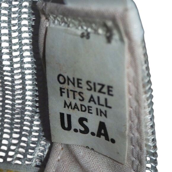 Levi Garrett Vintage 5 Star 80s 3 Stripe Mesh Trucker Snapback Hat Brown OS - Picture 7 of 9